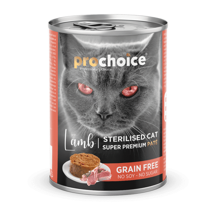 PROCHOICE KONSERBA GTAS PATE GRAIN-FREE STERILISED LAMB 400gr 